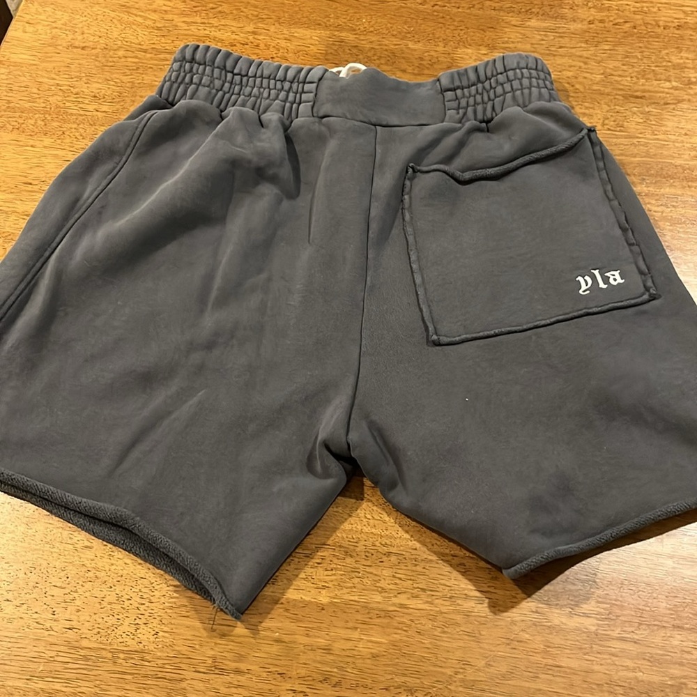 Men's Athletic Drawstring Shorts - Gray - Picture 5 of 5